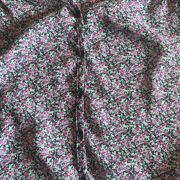 Pins & Needles Purple Floral Blouse - Picture 4 of 6